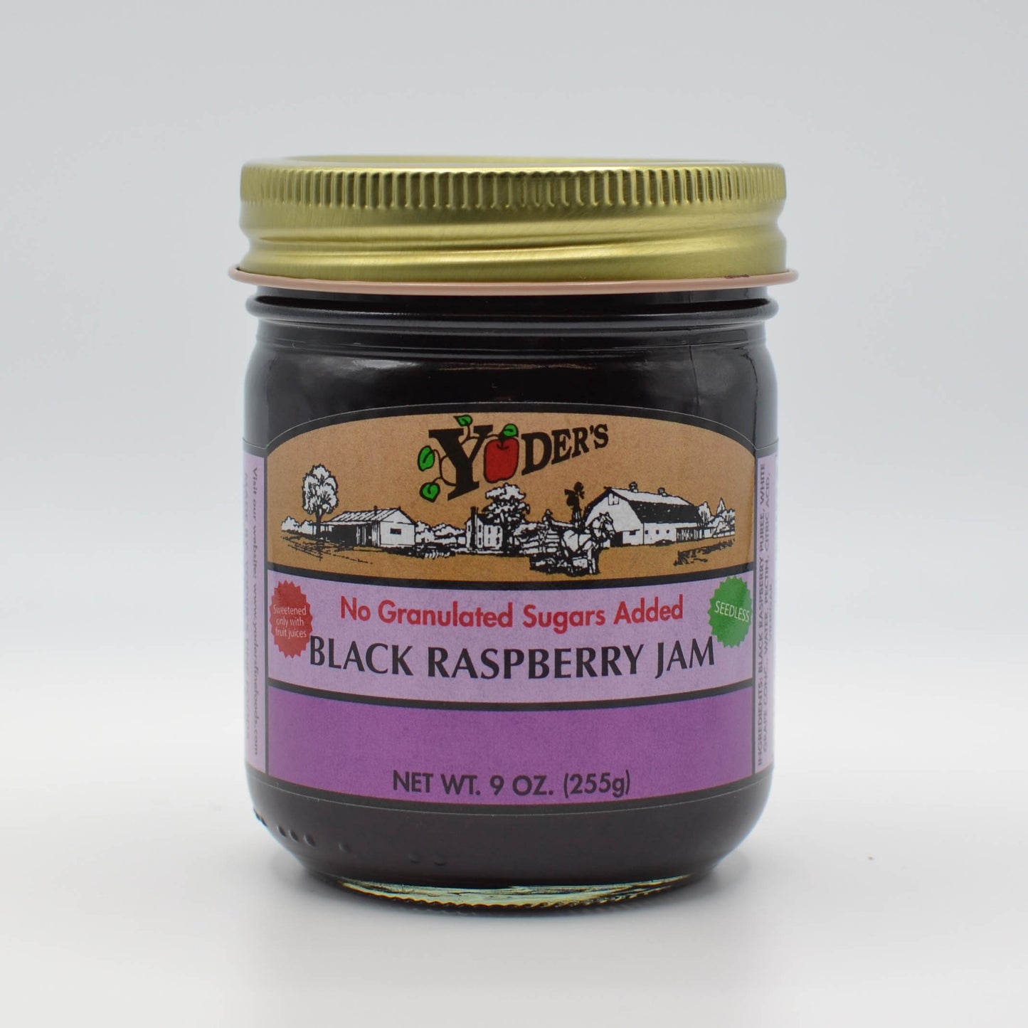 Seedless Sugarless Black Raspberry Jam