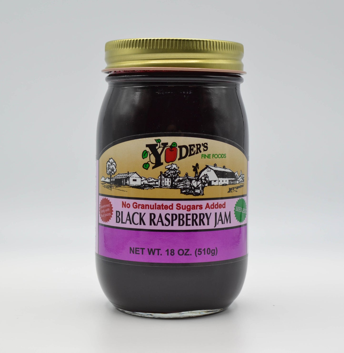 Seedless Sugarless Black Raspberry Jam