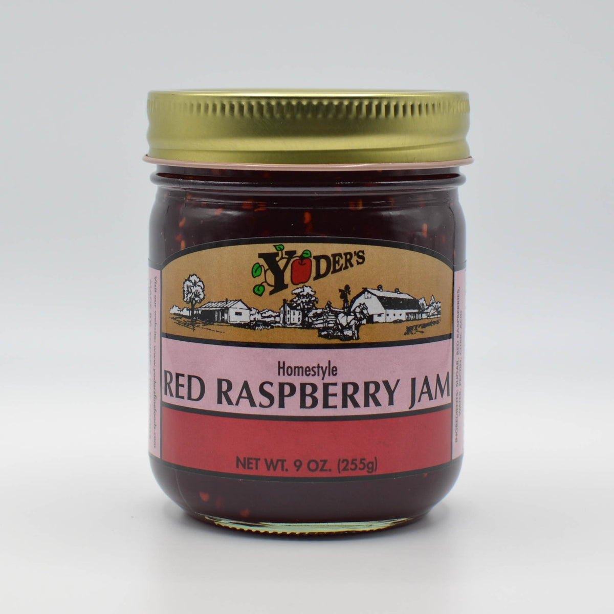 Red Frame For Raspberry Jam Red Raspberry Jam – Yoders Fine Foods